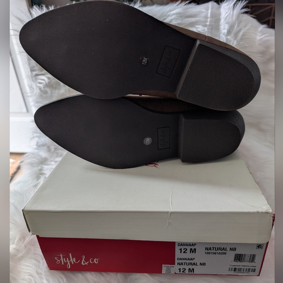 Style & Co. Brown Slouchy Western Boots - Picture 3 of 10